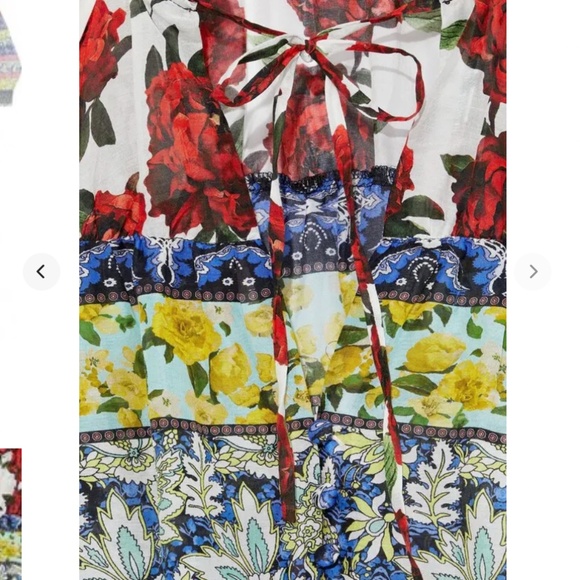 Alice + Olivia Marlyn Silk Blend Tie Top - Picture 3 of 10